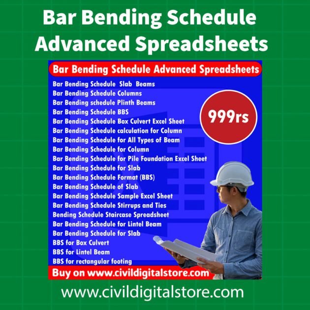 Bar Bending Schedule Advanced Spreadsheets