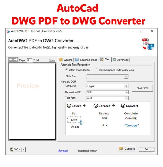 AutoCad DWG PDF to DWG Converter