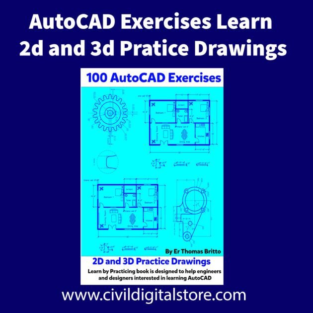 AutoCAD Exercises Learn 2d and 3d Pratice Drawings