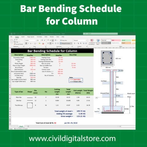 Bar Bending Schedule BBS - Civil DigitalStore