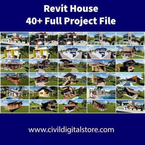 Revit House 40+ Full Project File