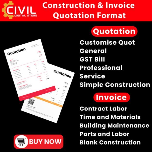 Construction Invoice Quotation Format
