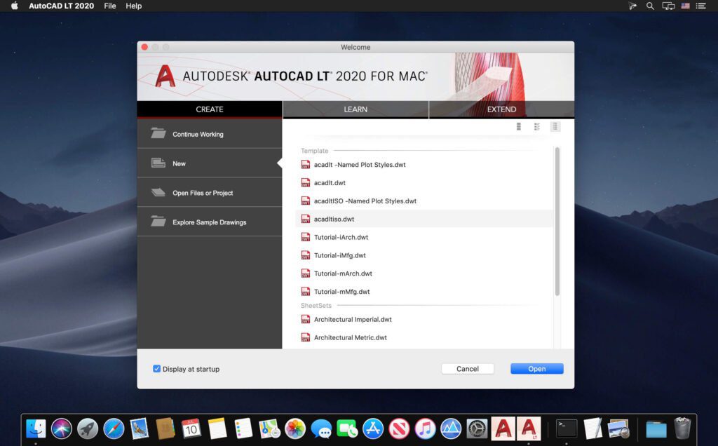 AutoCAD LT 2020 mac