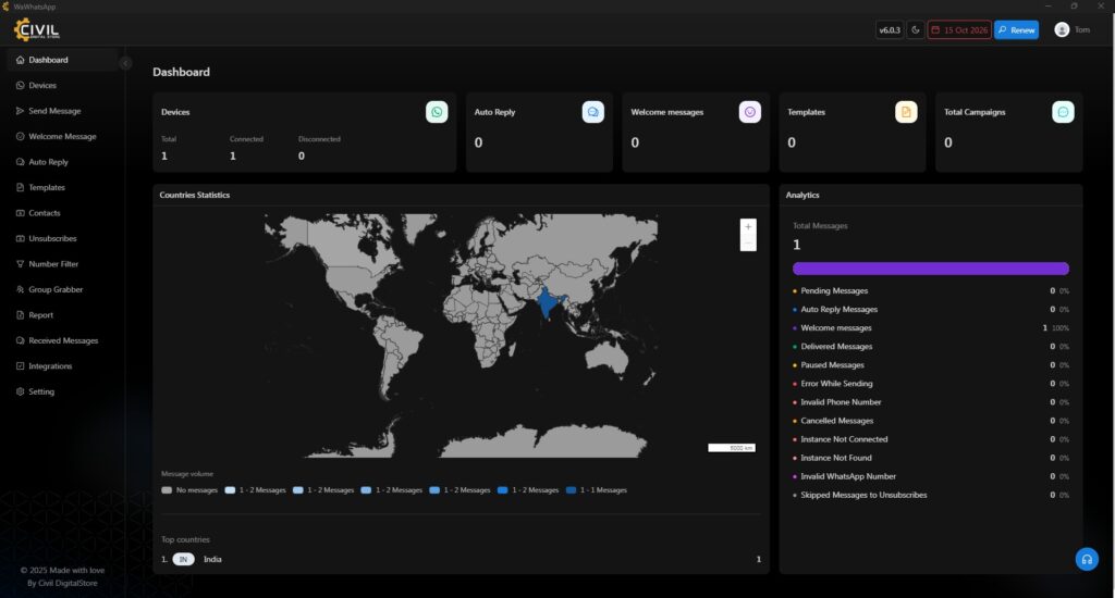 civil digitalstore WhatsApp Button Software